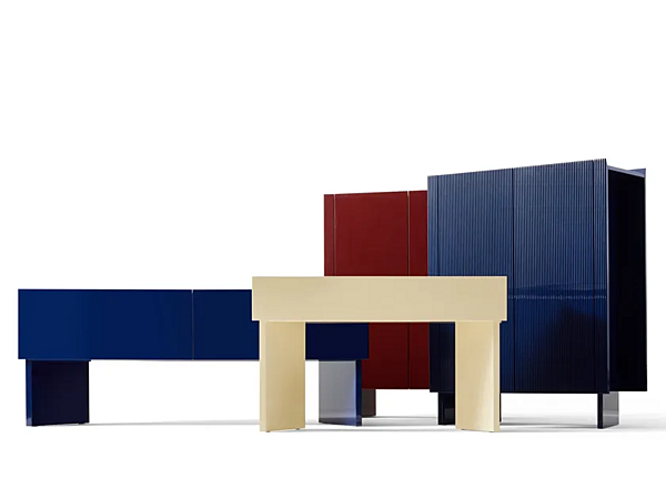 Tavolo console rettangolare in legno con cassetti Hayama CASSINA fabbrica CASSINA dall'Italia. Foto №3