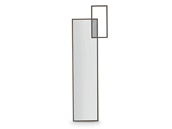 Specchio rettangolare da parete con cornice in ferro CORTEZARI LINK 398, 396