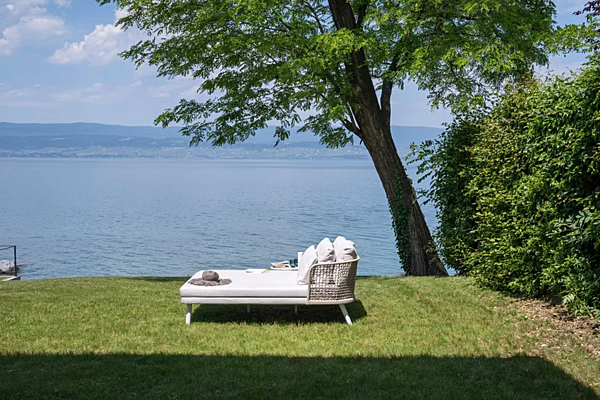 Letto da giardino in tessuto con schienale imbottito VARASCHIN collezione Emma Daybed 23634, 23635 fabbrica VARASCHIN dall'Italia. Foto №2