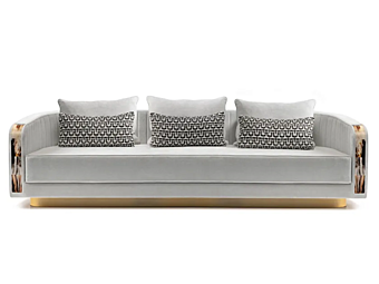 Divano in chenille a quattro posti ARCAHORN Afrodite 7040B 7040B