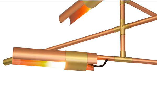Lampada da soffitto girevole in rame Koben BRABBU fabbrica BRABBU dall'Italia. Foto №2