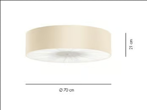 Lampada da soffitto in eco-pelle fluorescente AXOLIGHT Skin fabbrica Axolight dall'Italia. Foto №6