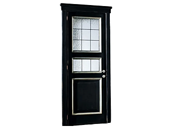 Porta in legno e vetro battente PO805 Interiors Italia fabbrica Interiors Italia dall'Italia