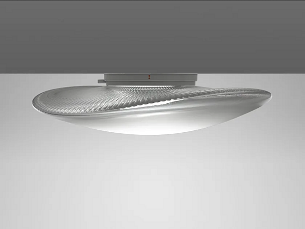 Lampada da soffitto in vetro soffiato LED Loop Fabbian fabbrica Fabbian dall'Italia. Foto №5