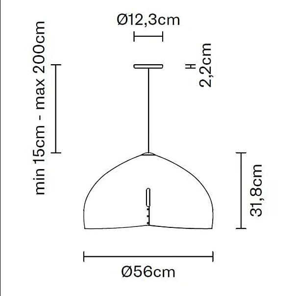Lampada a sospensione in alluminio Oru F25 A03 Fabbian F25 A03 fabbrica Fabbian dall'Italia. Foto №8