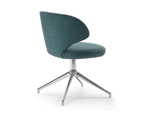 Poltrona girevole a 4 razze in tessuto Flexform Susanne 2A702 fabbrica FLEXFORM dall'Italia. Foto №3