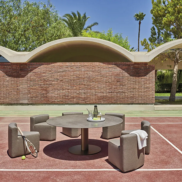 Poltrona da giardino in fibra sintetica con rivestimento removibile VARASCHIN IN OUT 2340 fabbrica VARASCHIN dall'Italia. Foto №3