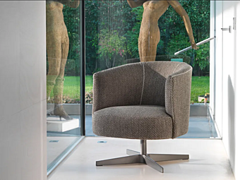 Poltrona girevole in tessuto con braccioli Camilla GYFORM fabbrica Gyform dall'Italia