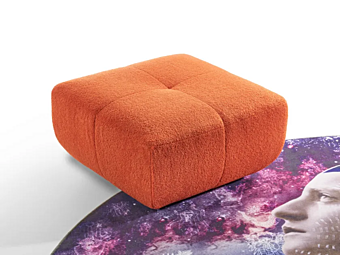 Pouf quadrato in tessuto AERRE ITALIA