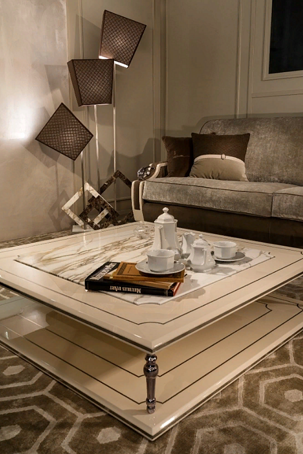 Tavolino da caffe MANTELLASSI J'adore Lalique fabbrica MANTELLASSI dall'Italia. Foto №3
