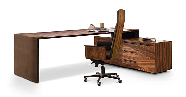 Scrivania executive in legno a forma di L Crossing I 4 Mariani fabbrica i 4 Mariani dall'Italia. Foto №3