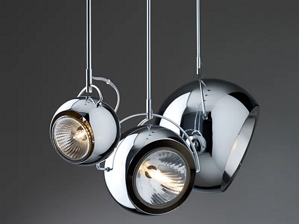 Lampada a sospensione in metallo Beluga in acciaio Fabbian fabbrica Fabbian dall'Italia. Foto №6