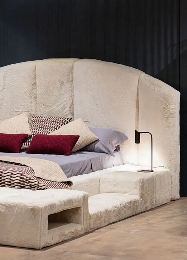 Letto matrimoniale con testata imbottita in tessuto CASA +39 CONCEPT 01 ECO001 fabbrica ENCORE (by CASA +39) dall'Italia. Foto №14