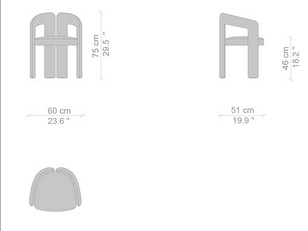Poltrona in tessuto con copertura removibile Dudet Pro CASSINA fabbrica CASSINA dall'Italia. Foto №6