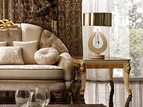 Tavolino da caffè quadrato in stile classico A.R. Arredamenti collezione Harmony 326 fabbrica A.R.ARREDAMENTI SRL dall'Italia. Foto №2