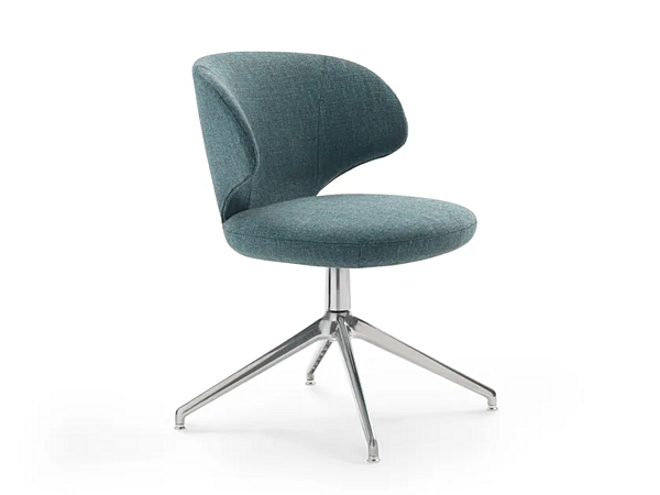 Poltrona girevole a 4 razze in tessuto Flexform Susanne 2A702 fabbrica FLEXFORM dall'Italia. Foto №1