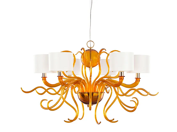 Светильник из муранского стекла ручной работы TOURBILLON MULTIFORME LP0505-6-A2 fabbrica MULTIFORME dall'Italia. Foto №1