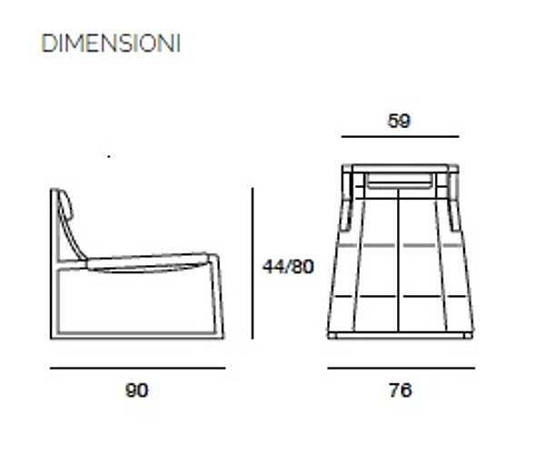 Sedia PACINI &CAPPELLINI 5439 fabbrica PACINI & CAPPELLINI dall'Italia. Foto №5