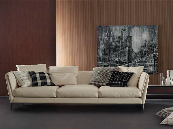 Divano in pelle a tre posti Bretagne POLTRONA FRAU fabbrica POLTRONA FRAU dall'Italia. Foto №3