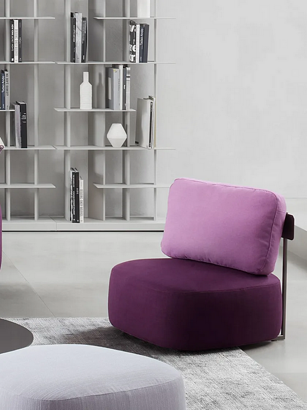 Poltrona in tessuto con copertura removibile Pierre Flou fabbrica Flou dall'Italia. Foto №7