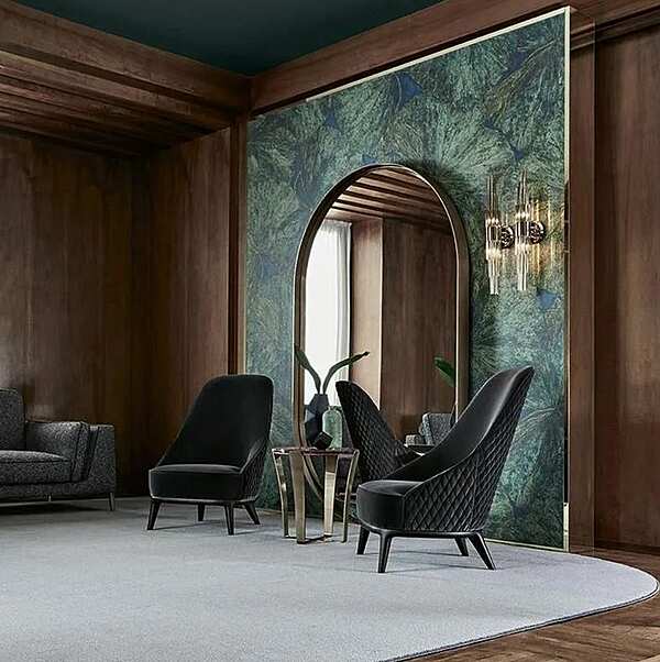Specchio ovale con cornice OPERA CONTEMPORARY Gyselle fabbrica OPERA CONTEMPORARY dall'Italia. Foto №3