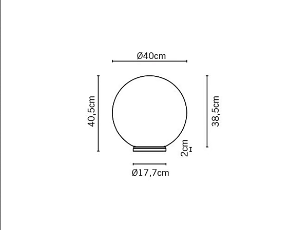 Lampada da tavolo in vetro soffiato Fabbian collezione Lumi Sfera fabbrica Fabbian dall'Italia. Foto №11