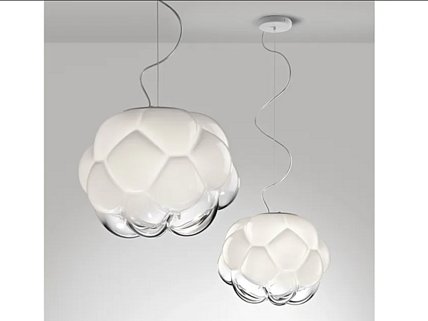 Lampada a sospensione in vetro Cloudy Fabbian F21 A02 71 fabbrica Fabbian dall'Italia. Foto №2