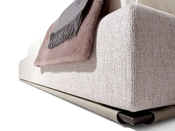 Letto matrimoniale con testata imbottita in tessuto GIORGETTI ADAM fabbrica GIORGETTI dall'Italia. Foto №4
