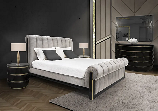 Tavolino da notte ovale con cassetti in legno FORMITALIA MUZIO fabbrica FORMITALIA dall'Italia. Foto №5