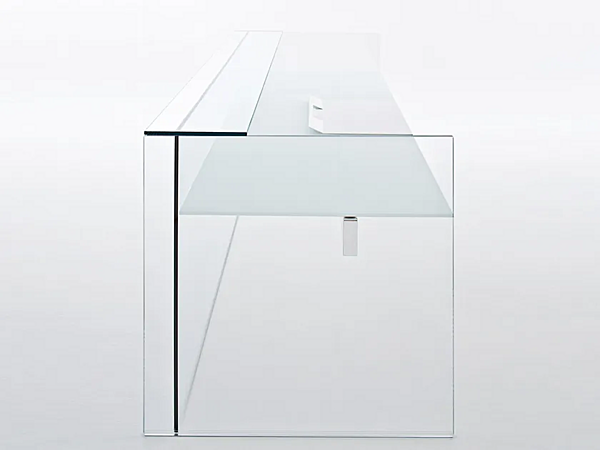 Punto informativo in cristallo per reception Gallotti&Radice collezione Air Desk Hall fabbrica Gallotti & Radice dall'Italia. Foto №3