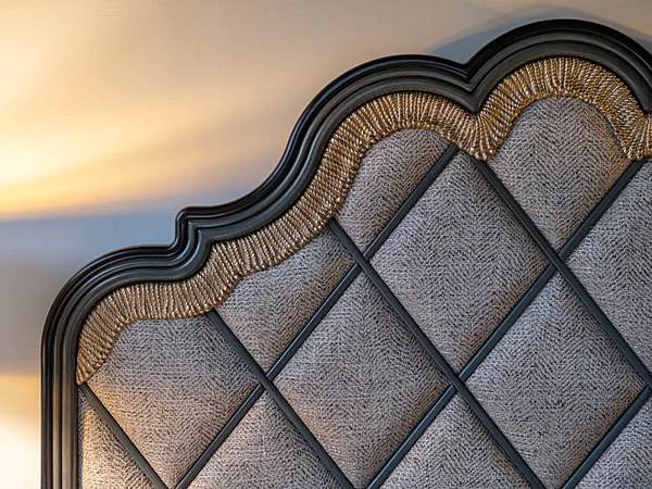 Letto matrimoniale in tessuto con testata imbottita Savio Firmino 3717 fabbrica SAVIO FIRMINO dall'Italia. Foto №3