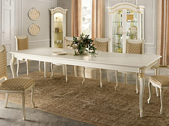 Tavolo da pranzo rettangolare in legno CASA +39 DIAMANTE 2620, 2621