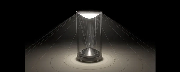 Lampada da tavolo in vetro LED con dimmer Lumina EVA 140 fabbrica Lumina dall'Italia. Foto №10