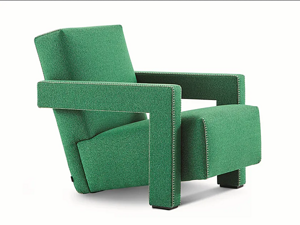 Poltrona in tessuto CASSINA 637 Utrecht fabbrica CASSINA dall'Italia. Foto №1