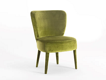 Poltrona in tessuto con schienale imbottito Black Tie Cloe CLO20 + HANDLE fabbrica Black Tie dall'Italia