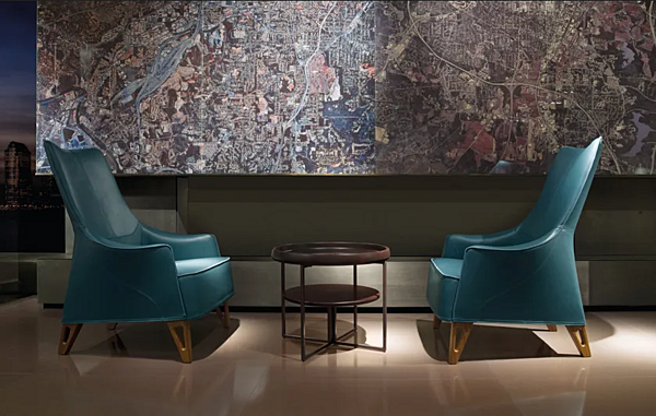 Poltrona in pelle con braccioli Mobius GIORGETTI fabbrica GIORGETTI dall'Italia. Foto №3