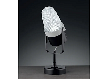 Lampada da tavolo in vetro LED con suono Euroluce Lampadari