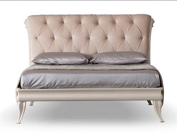 Letto matrimoniale in pelle con testata imbottita CORTEZARI GASTON 918-T, 918 fabbrica CORTE ZARI dall'Italia. Foto №1