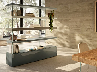 Libreria freestanding in vetro AIR 1466 LAGO