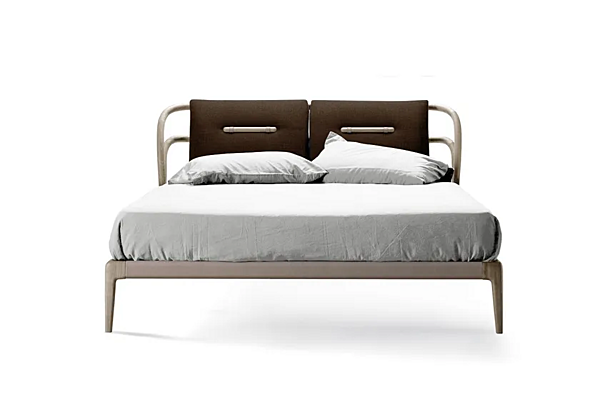 Letto matrimoniale in legno massello con testata imbottita DALE Smusso P 630 fabbrica Dale Italia (by Cantiero) dall'Italia. Foto №2