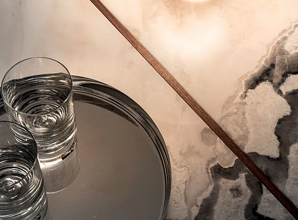 Tavolino da caffè ovale in marmo per soggiorno Giotto I 4 Mariani fabbrica i 4 Mariani dall'Italia. Foto №5