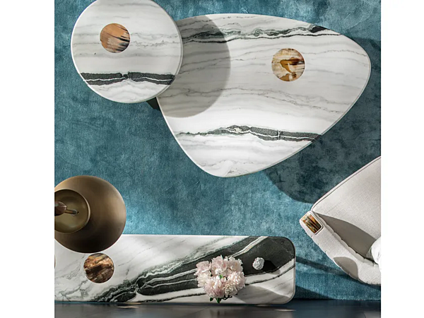 Tavolino da caffè triangolare in marmo Demetra 7007 ARCAHORN 7007 fabbrica ARCAHORN dall'Italia. Foto №3