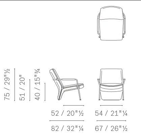 Poltrona con braccioli in tessuto Arabesque Poltrona Frau fabbrica POLTRONA FRAU dall'Italia. Foto №3