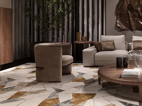 Poltrona con braccioli in tessuto GIORGETTI Opus fabbrica GIORGETTI dall'Italia. Foto №5