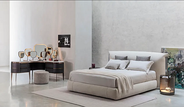 Letto matrimoniale imbottito Amal Flou fabbrica Flou dall'Italia. Foto №2