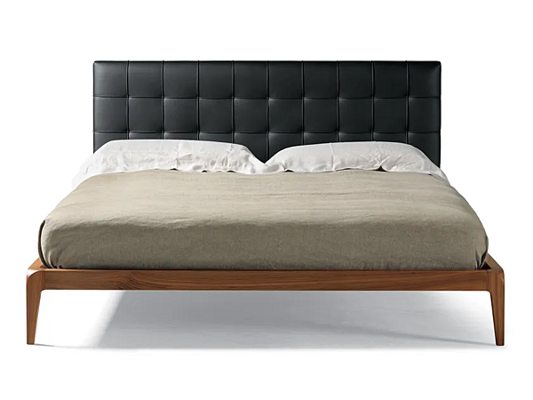 Letto matrimoniale in pelle con testata trapuntata DALE SIG RE P 122 fabbrica Dale Italia (by Cantiero) dall'Italia. Foto №1