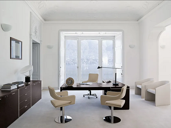 Scrivania executive in legno a forma di L con cassetti Blade i 4 Mariani fabbrica i 4 Mariani dall'Italia. Foto №9