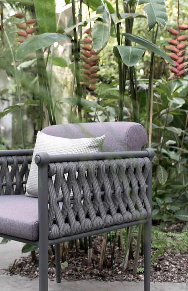 Poltrona da giardino con braccioli in tessuto imbottito Atmosphera Dandy 2.0 DA.PL1 fabbrica ATMOSPHERA dall'Italia. Foto №4