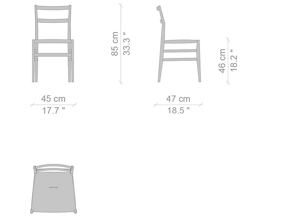 Sedia da giardino in acciaio Leggera outdoor CASSINA fabbrica CASSINA dall'Italia. Foto №13
