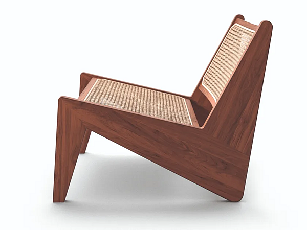 Poltrona in legno massello e canna di Vienna CASSINA 058 Kangaroo 058 fabbrica CASSINA dall'Italia. Foto №2